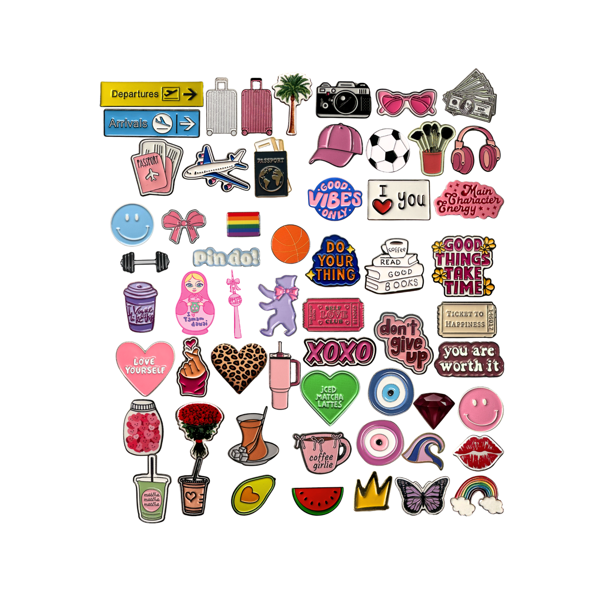 Alle Metall-Sticker