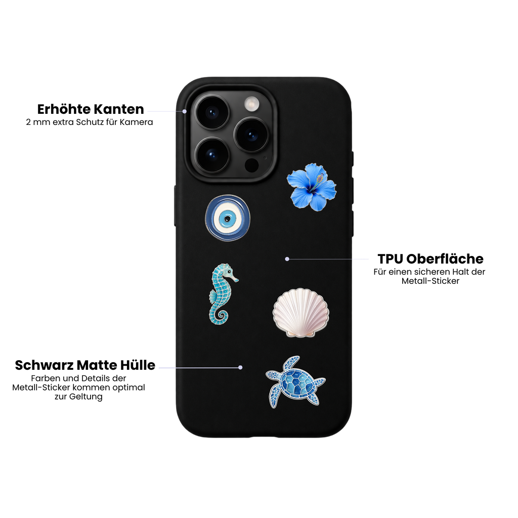 Handyhülle Hardcase Schwarz Matt