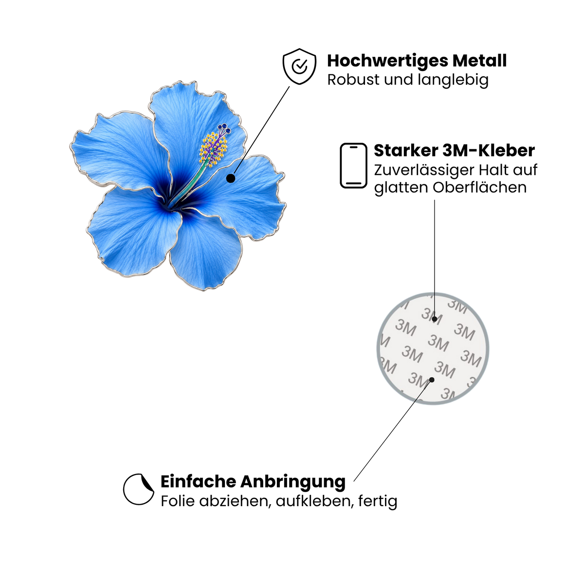 Hibiskusblüte Blau
