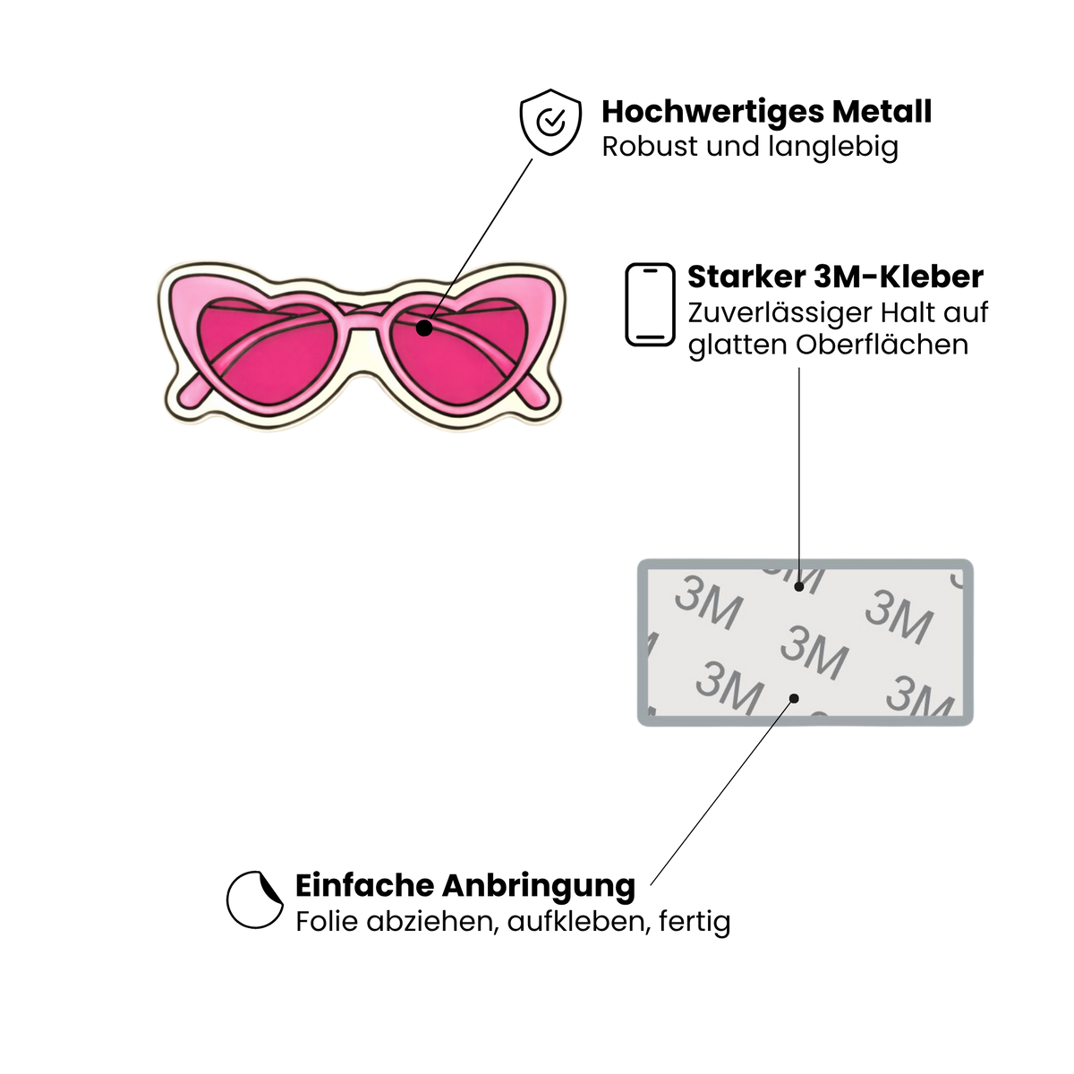 Sonnenbrille Herzform