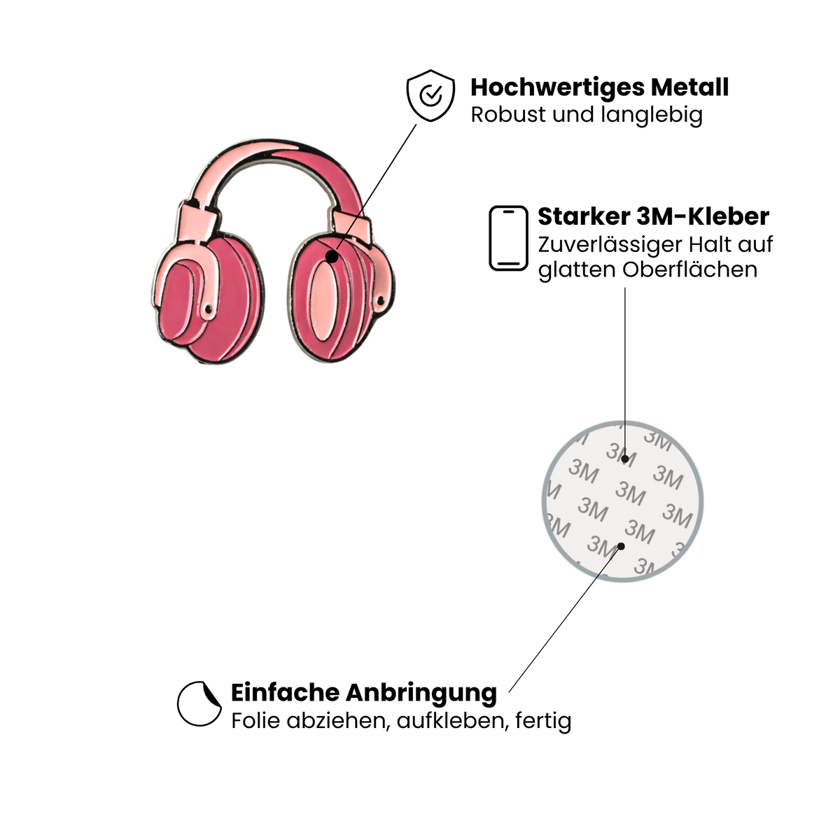 Kopfhörer Pink